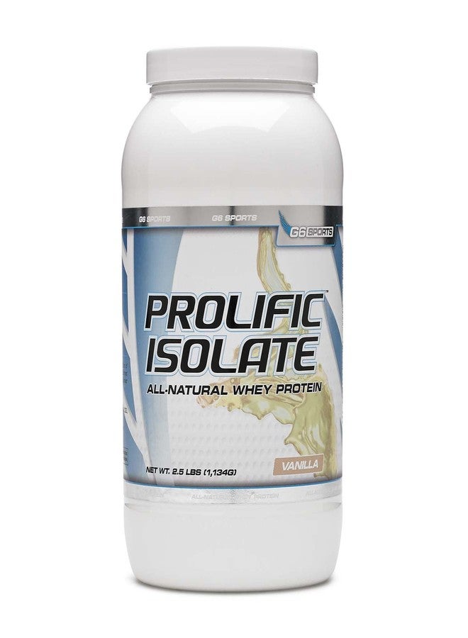 STI G6 Sports Prolific Isolate Whey Protein - Vanilla 2.5 lb(s). - Image 1