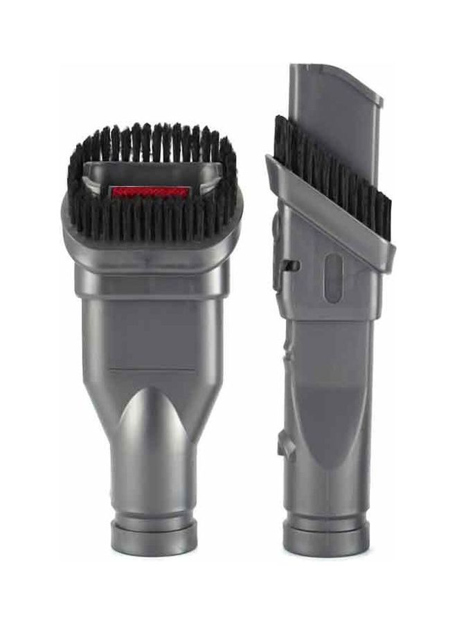 NIBEMINENT 3-Piece Vacuum Cleaner Brush Tool Parts Adapter Kit Set NA-H10099 Silver/Red/Black - Image 3