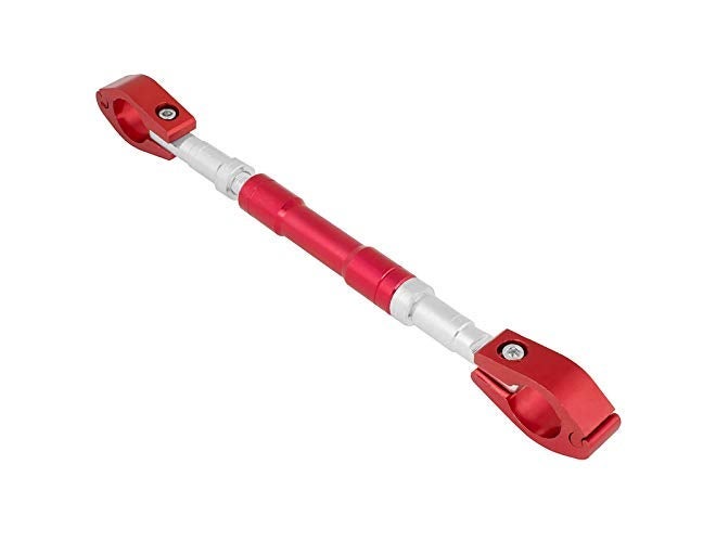 Gear Up Universal Adjustable Motorcycle Handlebar/Handle Rod Cross Bar for TVS Apache RTR 160 4V (Red) - Image 1