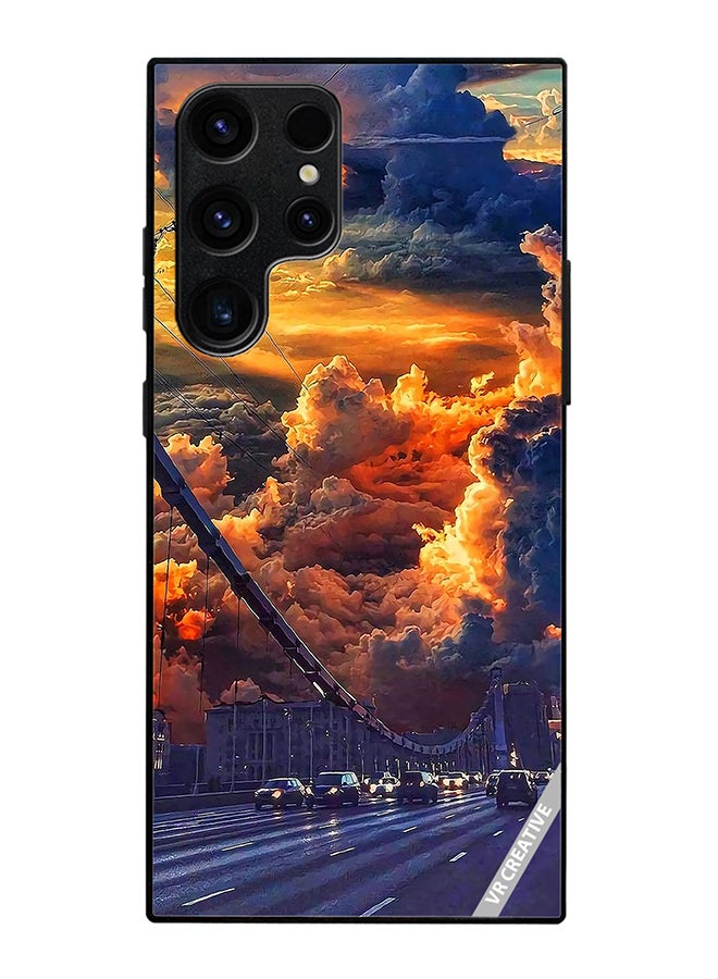 Protective Case Cover For Samsung Galaxy S25 Ultra Nature Scenery Design Multicolour