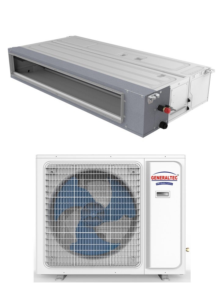 GENERALTEC مكيف هواء جنرالتيك 3 طن إنفيرتر دكت GIDAC36INT4 | مكيف سبليت قوي التبريد | ضاغط دوار | موفر للطاقة | تبريد سريع | مرحلة واحدة | غاز تبريد صديق للبيئة | ضمان سنة واحدة + 5 سنوات للضاغط - Image 3