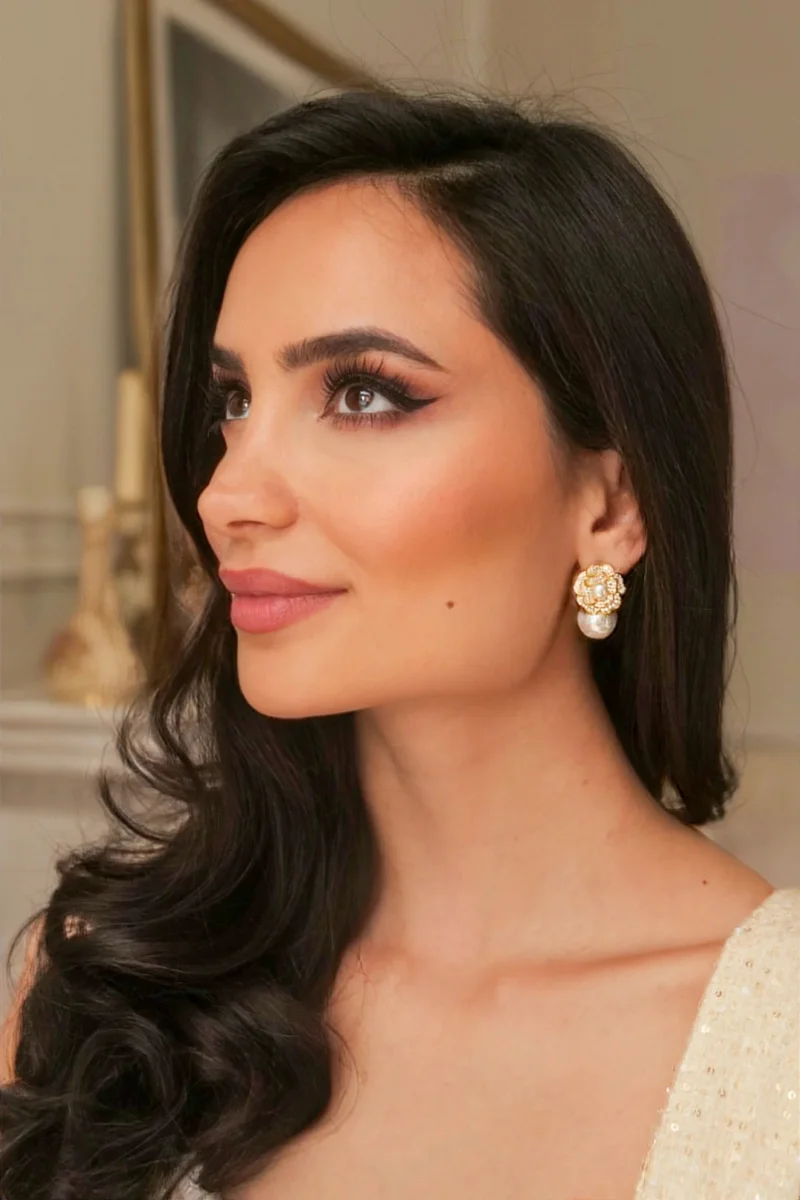Tsarina' Pearl Drop Silver Earrings