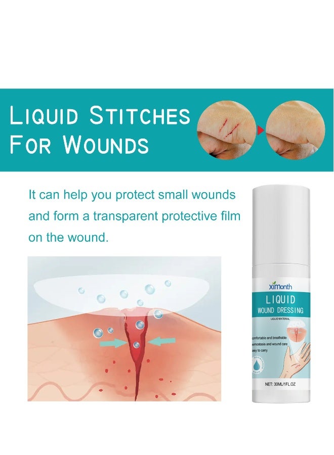 ximonth Waterproof Liquid Band-aid ，Wound Surface Protection Rapid Film-Forming Transparent Liquid Band-aid，Liquid Wound Dressing，Recombinant Human Epidermal Growth Factor Spray Medical Liquid Wound Dressing - Image 3