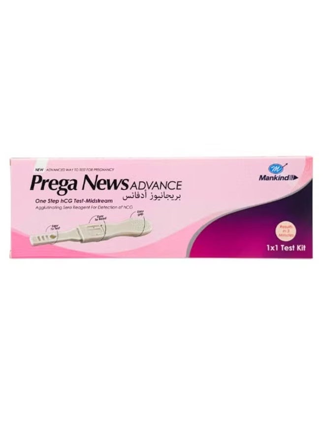Prega News Advanced One step hcg test- Midstream - Image 1
