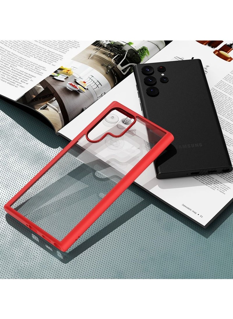 BORTONY - Samsung Galaxy S22 Ultra Case Clear PC Hard Back Shockproof Anti Finger Print Protective Cover - Image 1