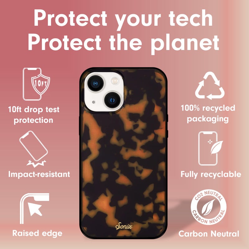 Sonix Case for iPhone 15, 14, 13 | Compatible with MagSafe | 10ft Drop Tested | Tortoise Shell | Brown Tort - Image 4