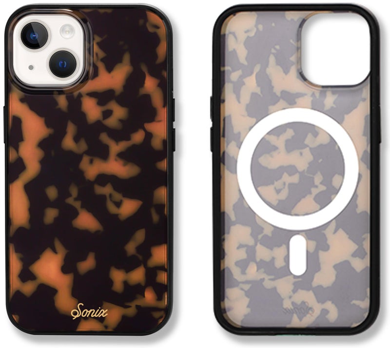 Sonix Case for iPhone 15, 14, 13 | Compatible with MagSafe | 10ft Drop Tested | Tortoise Shell | Brown Tort - Image 1
