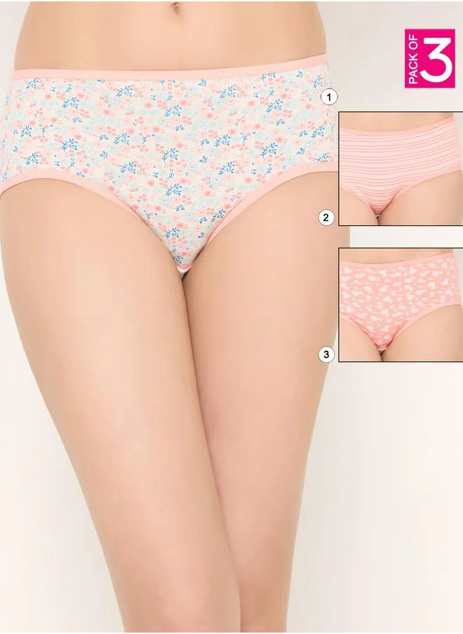 Clovia Clovia Pack of 3 - Printed Hipster Briefs