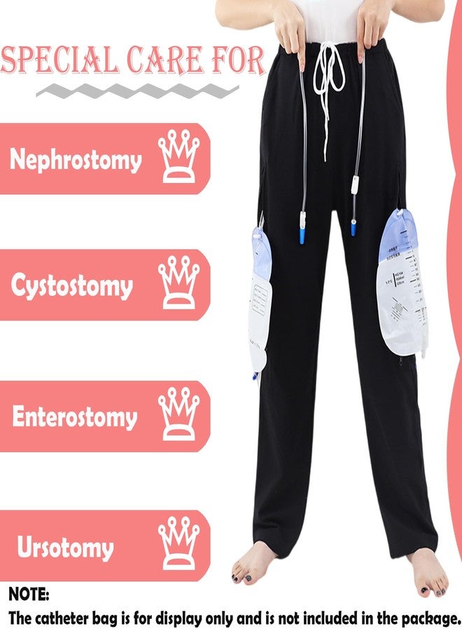 AUSTYLCO Urine Bag Holder Pants with Zippered Pockets,Incontinence Catheter Pants,Urine Bag Holder Trousers for Nephropathy Nephrostomy,Cystostomy,Eelderly - Image 2