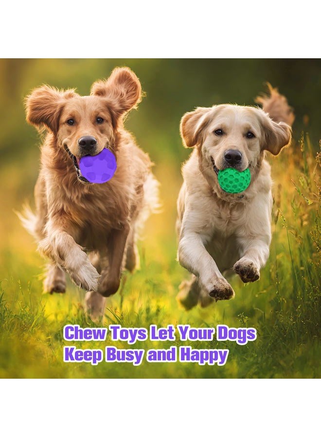 TROUSKAIG 2 Pack Interactive Dog Toys for Aggressive Chewers, 3.15”Squeaky Balls for Dogs and 3.54” Treat Dispensing Dog Toys, Squeaky Dog Balls for Large Dogs,Treat Puzzle Toy,Indestructible Toy Ball - Image 5