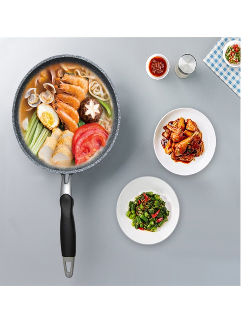 AROAQ Smart Wok Pan With Marble Coating, Aluminium Fry Pan With Heat-resistant Handle,  Steak Cooking Gas Stove Skillet Cookware Tool For Kitchen Set, (Frying Pan 28cm) - Image 3