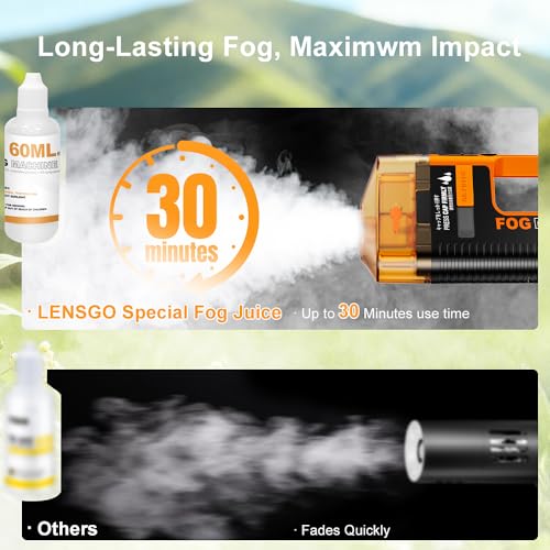 LENSGO Fog Machine Fluid 240 ml Fog Oil Fog Fluid for LENSGO Fog Machine/ULANZI Fog Machine/Smoke NINJA/SMOKE GENIE/COLBOR CF5 - Image 3