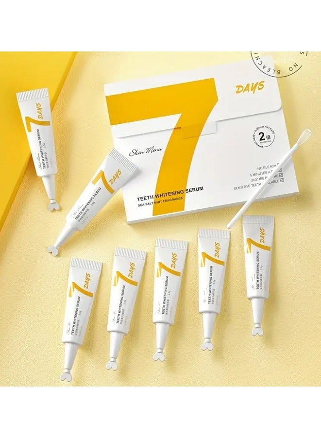 Whitening Kit Gel Teeth Serum Teeth Whitening Suitable for All Sensitive Teeth Men and Women Daily Dental Care Confident Smiles Seven in a Box