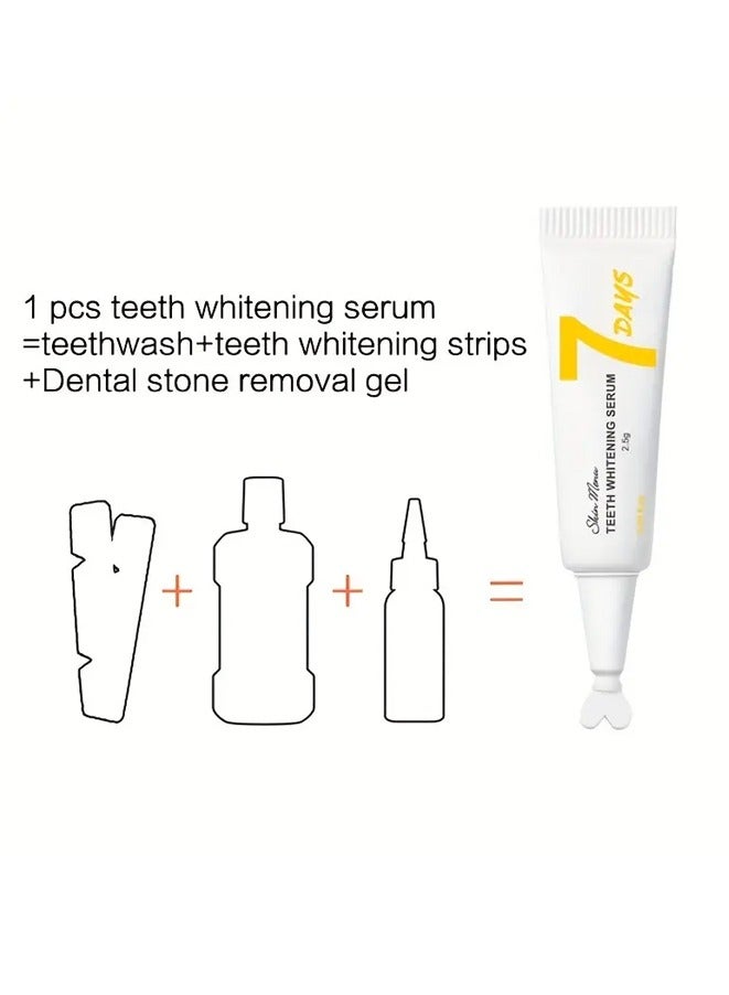 Whitening Kit Gel Teeth Serum Teeth Whitening Suitable for All Sensitive Teeth Men and Women Daily Dental Care Confident Smiles Seven in a Box