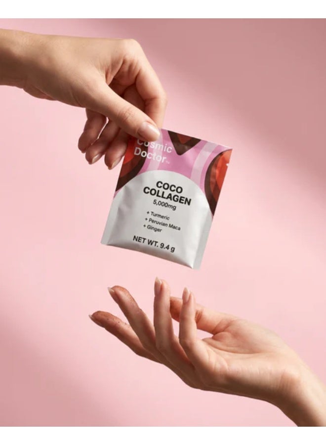 Cosmic Doctor Coco Collagen– Food-Based Collagen for Skin, Hair, Nails & Joints 5,000 mg, 30 sachets, Spicy chocolate - Image 2