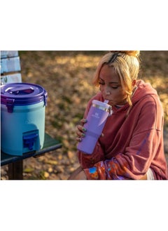 Stanley STANLEY IceFlow Stainless Steel Tumbler with Straw - Vacuum Insulated Water Bottle for Home, Office or Car - Reusable Cup with Leak-Resistant Flip Straw, Keeps Drinks Cold for 12 Hours or Iced for 2 Days, 30 oz Lavender  - Image 4
