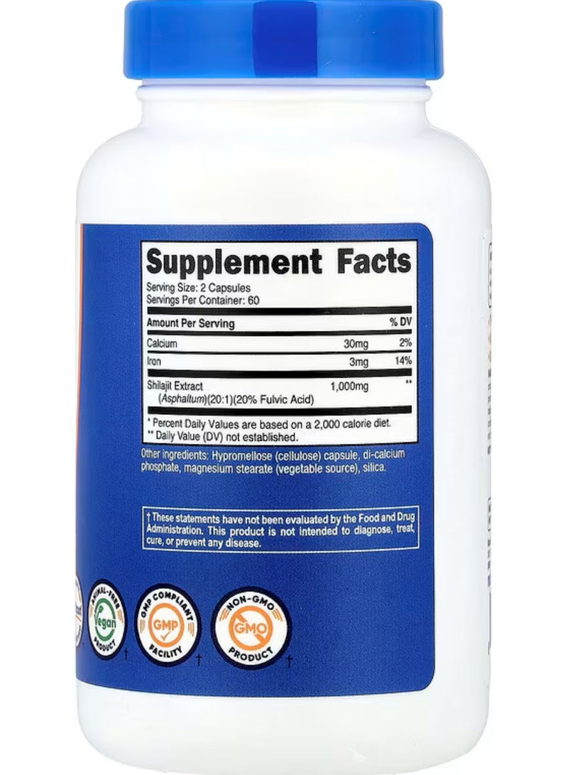 Nutricost, Shilajit, 120 Capsules - Image 2