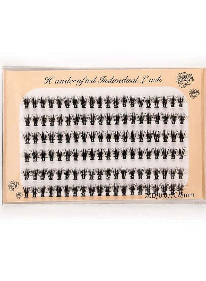 KASTWAVE 360 pcs / 3 Pack Individual Lashes Curl, 8-10-12mm Mixed Length Natural Lashes Clusters, Faux Mink Individual Cluster Eyelashes False Eyelashes, eyelash extension individual eyelashes - Image 5
