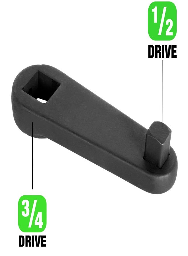 OEMTOOLS 24208 Torque Adapter, 1/2 to 3/4 Socket Adapter, 6.0 Power Stroke Parts, Low-Profile Torque Adapter - Image 2