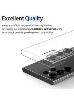 araree NUKIN [Anti-Yellowing] Samsung Galaxy S23 Ultra Case, Transparent Slim Cover Scratchproof Hard PC Protective Phone Case Designed for Samsung Galaxy S23 Ultra - Clear  - Image 3