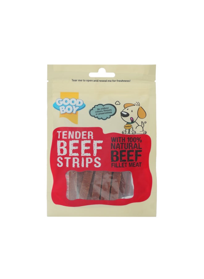 Good Boy Tender Beef Strips Dog Treats 90g – Tasty High Protein Snack - Image 1