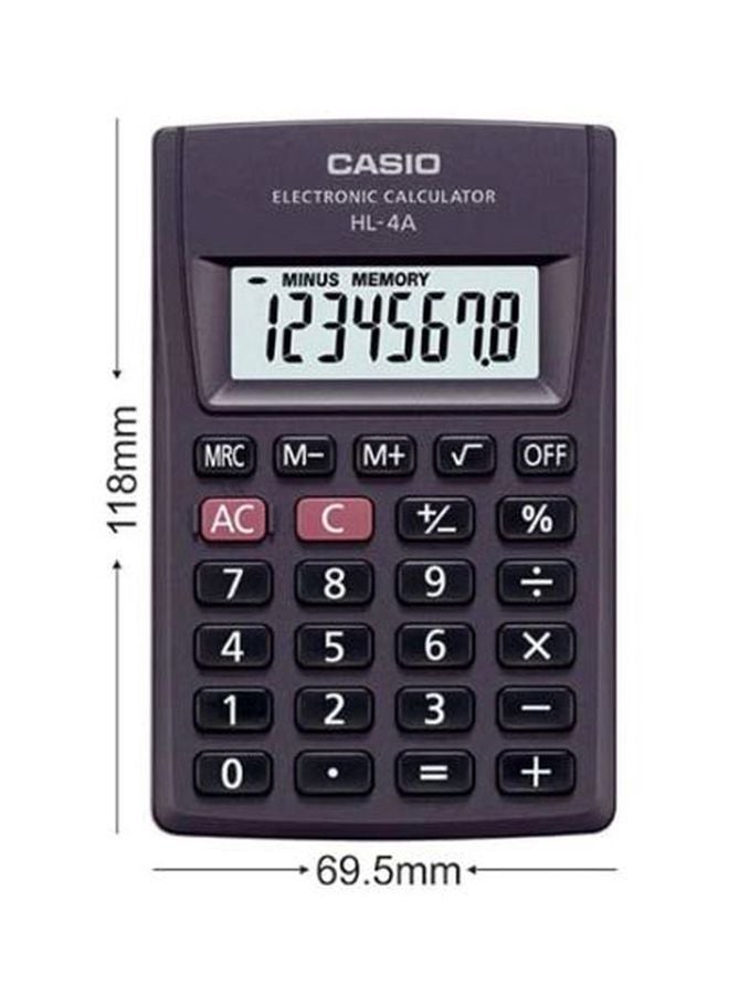 Casio HL-4A Portable Type Calculator with 8-Digit Extra Big Display - Image 2