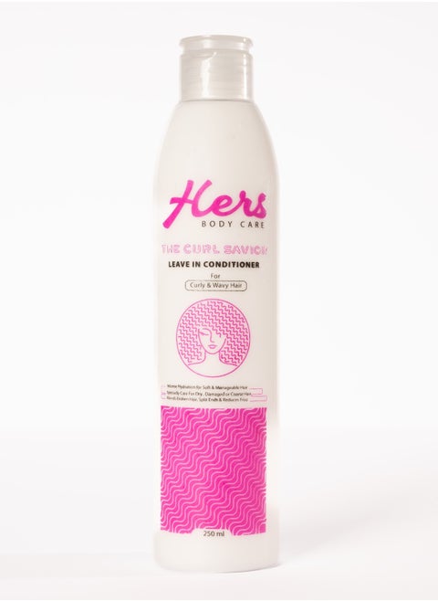 Hers The curl savior Leave in conditioner For curly& wavy hair (250 Gm).