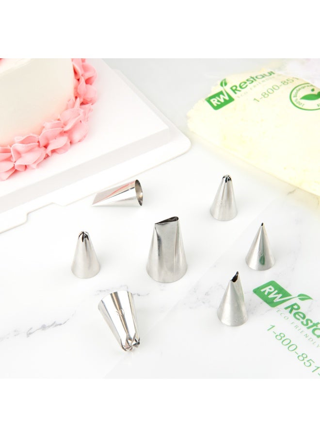 Restaurantware Pastry Tek Petal Tip, 1 Reusable Decorating Cake Tip - #124, Dent-Resistant, Stainless Steel Rose Frosting Tip, Dishwasher-Safe, Decorate Cupcakes, Cakes, or Cookies - Image 5