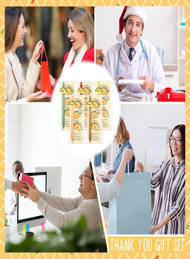 Sayglossy مجموعة Sayglossy المكونة من 40 قلم حبر جاف بتصميم تاكو للدعم العاطفي، مع عبارات شكر تحفيزية مضحكة، وفواصل كتب إيجابية. هدية تقدير للموظفين، بكميات كبيرة لزملاء العمل، والممرضين، وفرق العمل. - Image 5