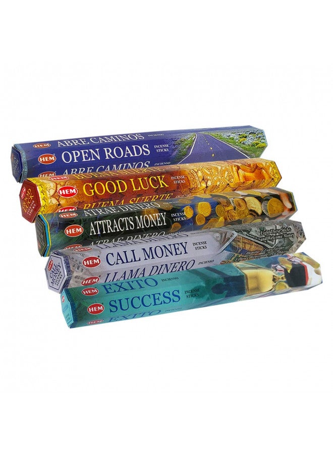 TRUMIRI Hem Incense Sticks Variety Pack #5 and Incense Stick Holder Bundle with 5 Money and Success Themed Fragrances - Image 3