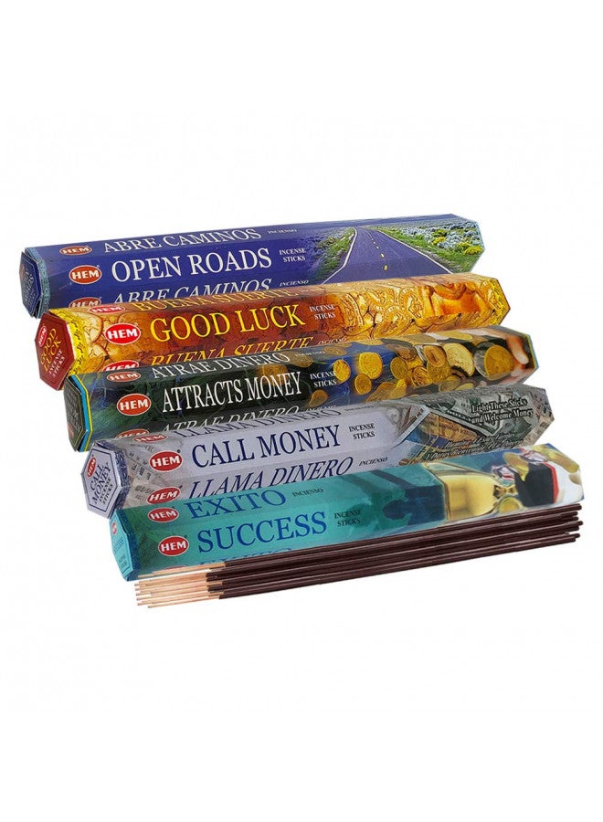 TRUMIRI Hem Incense Sticks Variety Pack #5 and Incense Stick Holder Bundle with 5 Money and Success Themed Fragrances - Image 4