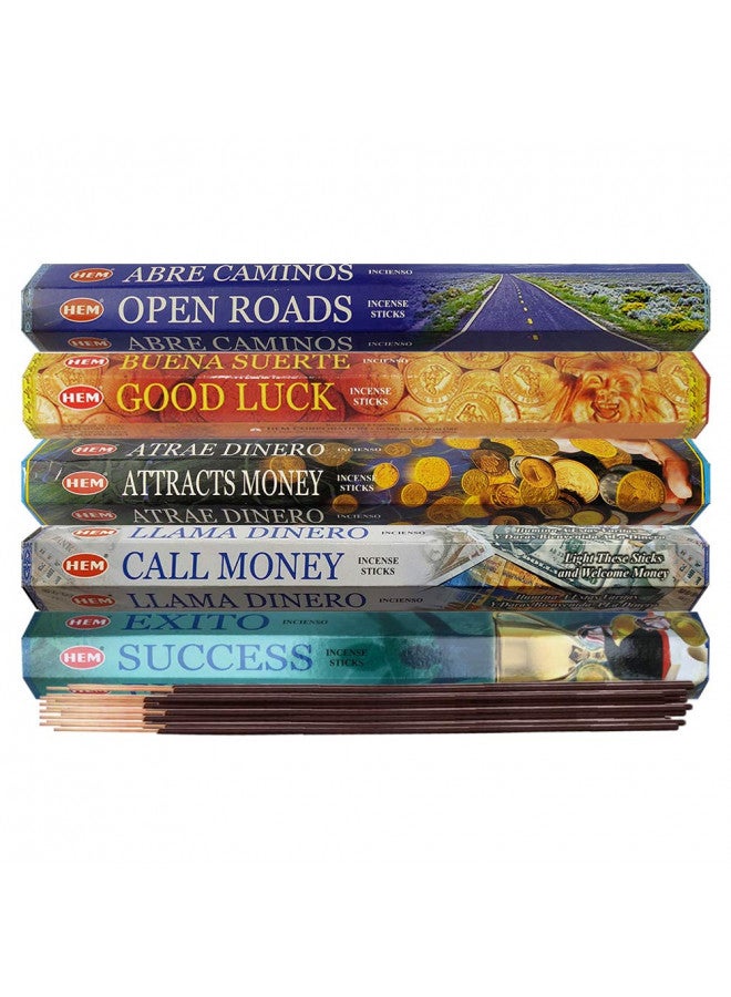 TRUMIRI Hem Incense Sticks Variety Pack #5 and Incense Stick Holder Bundle with 5 Money and Success Themed Fragrances - Image 2