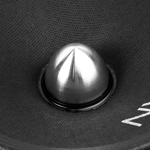 NVX® VPRO65BM 6.5" Premium Loudspeaker, 400W Max, 200W RMS, 4-Ohm, 1.5" Voice Coil, Pro Audio Midrange with Bullet Aluminum Phase Plug, Easy to Install in Cars/Trucks/Doors (1-Speaker) - Image 3
