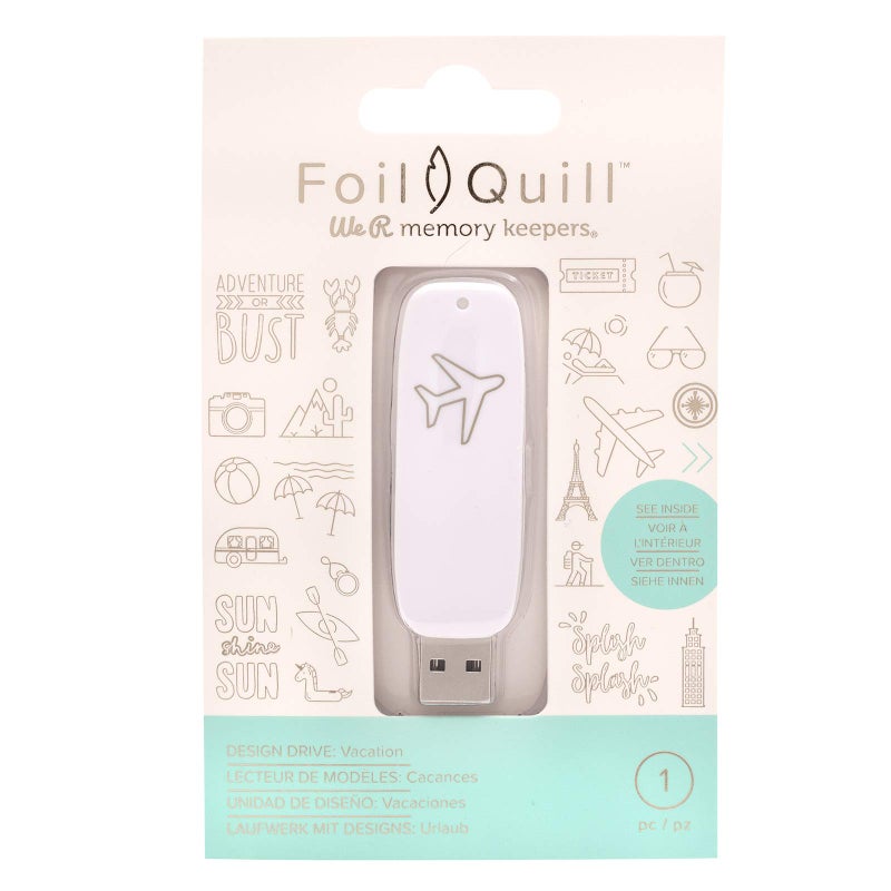 محرك USB من AMERICAN CRAFTSWE R MEMORY FOIL QUILL لقضاء العطلات