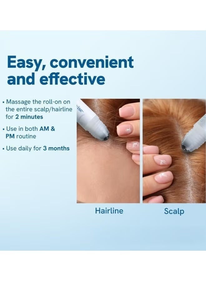 كن بودي 3-PACKS نمو الشعر مصل لفة على مع 3٪ روزماري، 3٪ Redensyl، 2٪ Anagain و 2٪ Aminexil، سميكة  الشعر أقوى، يمنع تساقط الشعر  يحفز بصيلات الشعر لجميع أنواع الشعر 25 مل * 3 - Image 4