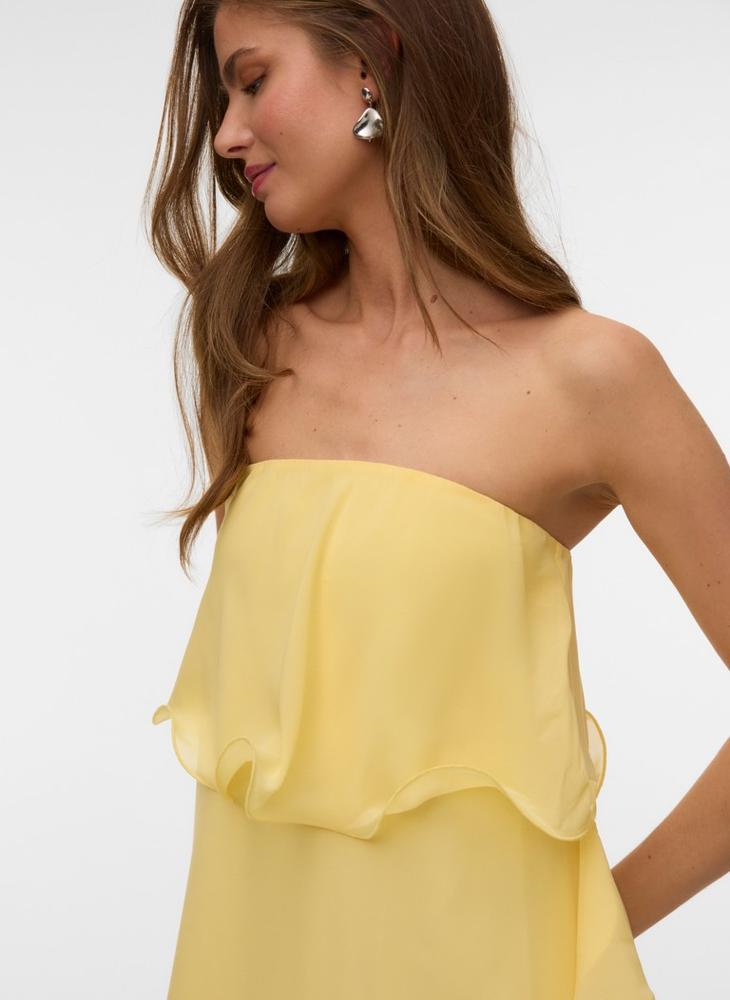 VERO MODA Vmiris Ruffle Tube Maxi Dress - Image 3