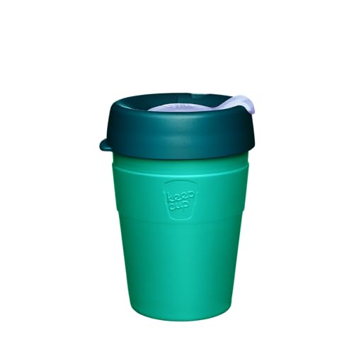 KeepCup Thermal - Vacuum Insulated Stainless Steel, Reusable Coffee Cup with Splashproof Sipper Lid, Medium 12oz/340ml - Eventide - Image 1