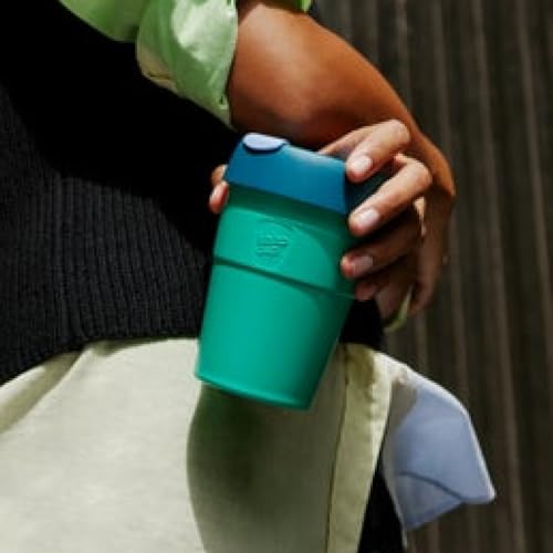 KeepCup Thermal - Vacuum Insulated Stainless Steel, Reusable Coffee Cup with Splashproof Sipper Lid, Medium 12oz/340ml - Eventide - Image 2