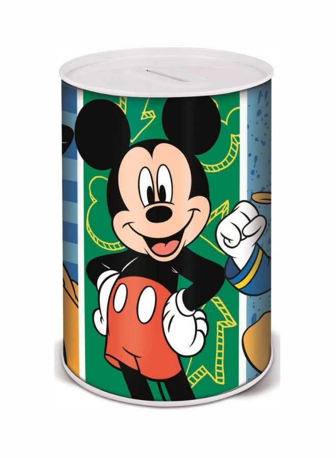 STOR METALLIC COIN BOX MICKEY HAS FUN MONEY BANK - Image 1
