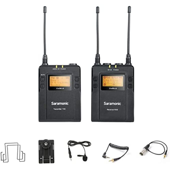 Saramonic Uwmic9 96-Channel Digital Uhf Wireless Lavalier Microphone System, Includes Rx9 Portable Receiver, Tx9 Bodypack Transmitter - Image 4
