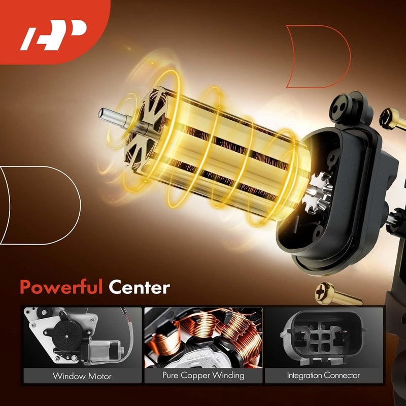 A-Premium Rear Right Passenger Side Electric Power Window Regulator with Motor for Acura RDX 2013-2018 - Image 4