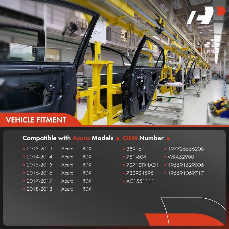 A-Premium Rear Right Passenger Side Electric Power Window Regulator with Motor for Acura RDX 2013-2018 - Image 3