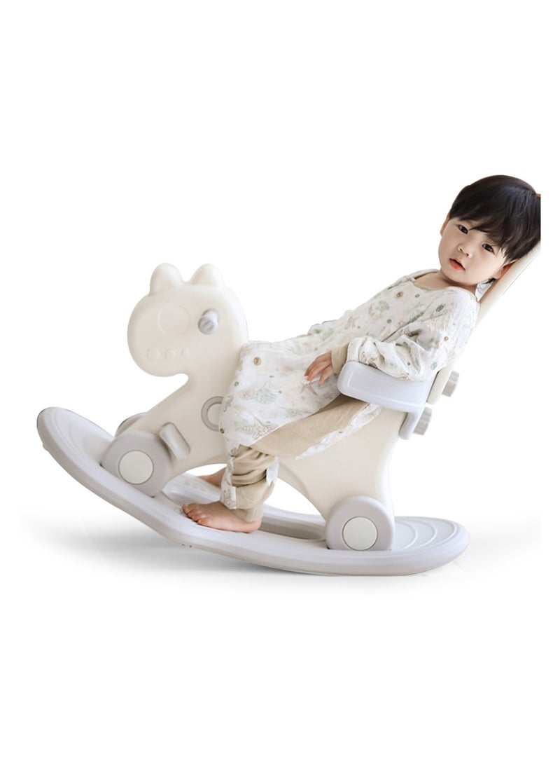 TEKNUM - Teknum 2In1 Rock Ride On With Push Handle - Grey White - Image 1