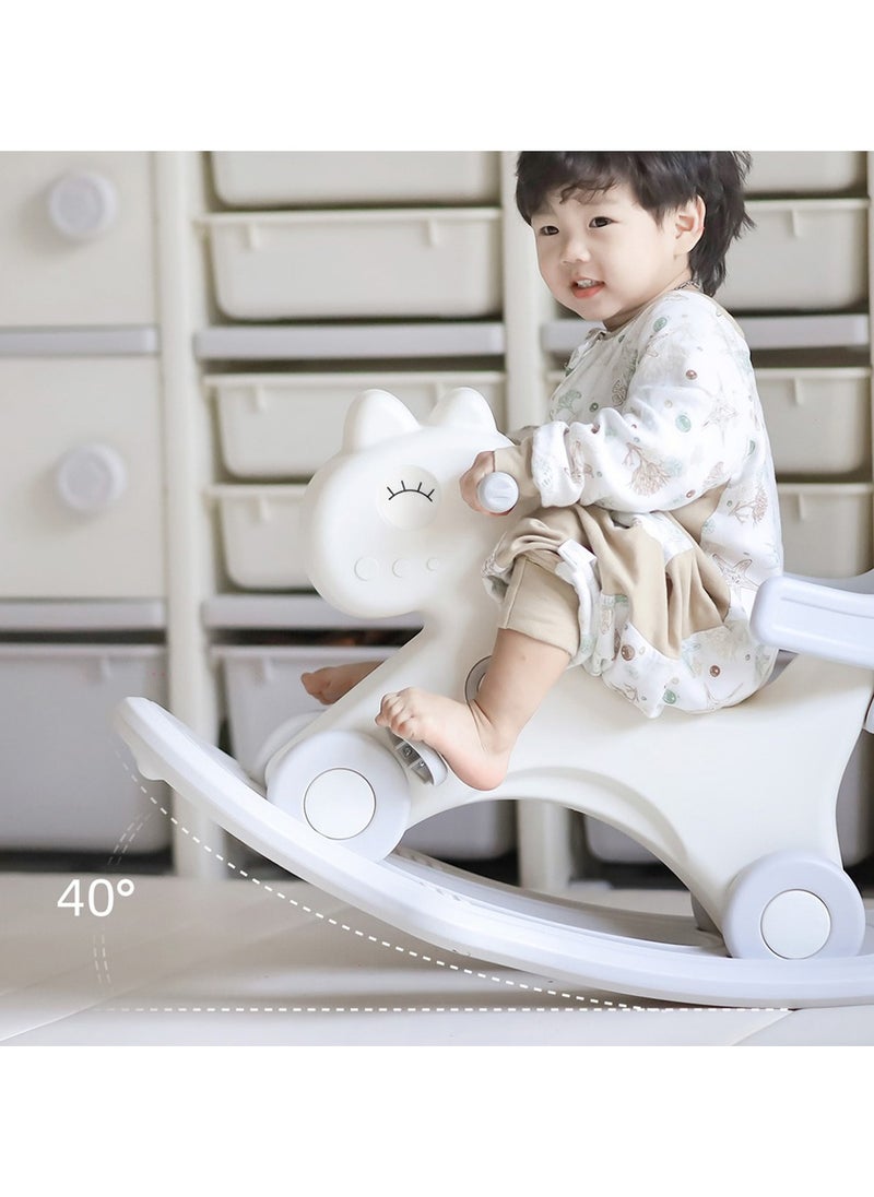 TEKNUM - Teknum 2In1 Rock Ride On With Push Handle - Grey White - Image 1