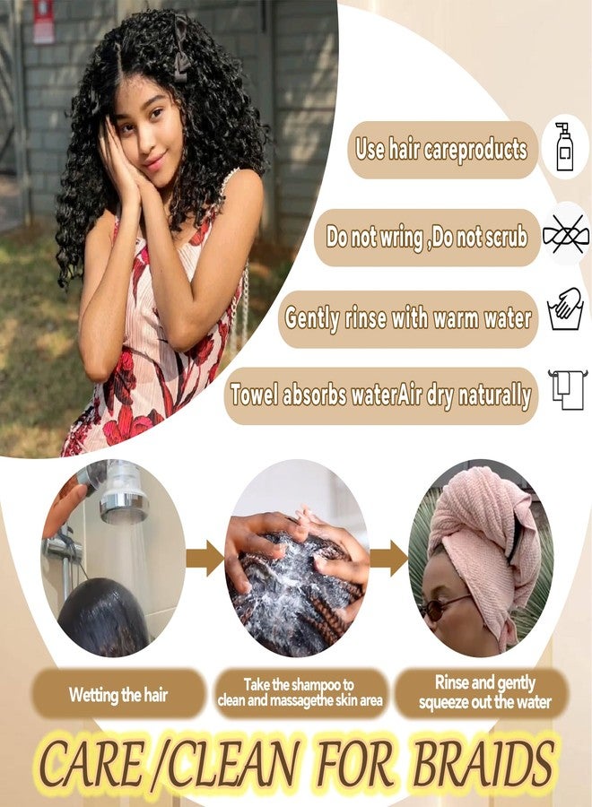 Eumos Human Braiding Hair for Boho Braids 3 Bundles 120g 20Inch Deep Wave Human Hair Braiding Hair 12A Brazilian Virgin No Weft Hair Extensions for Bohemian Knotless Braids Bulk Human Hair for Braiding - Image 4