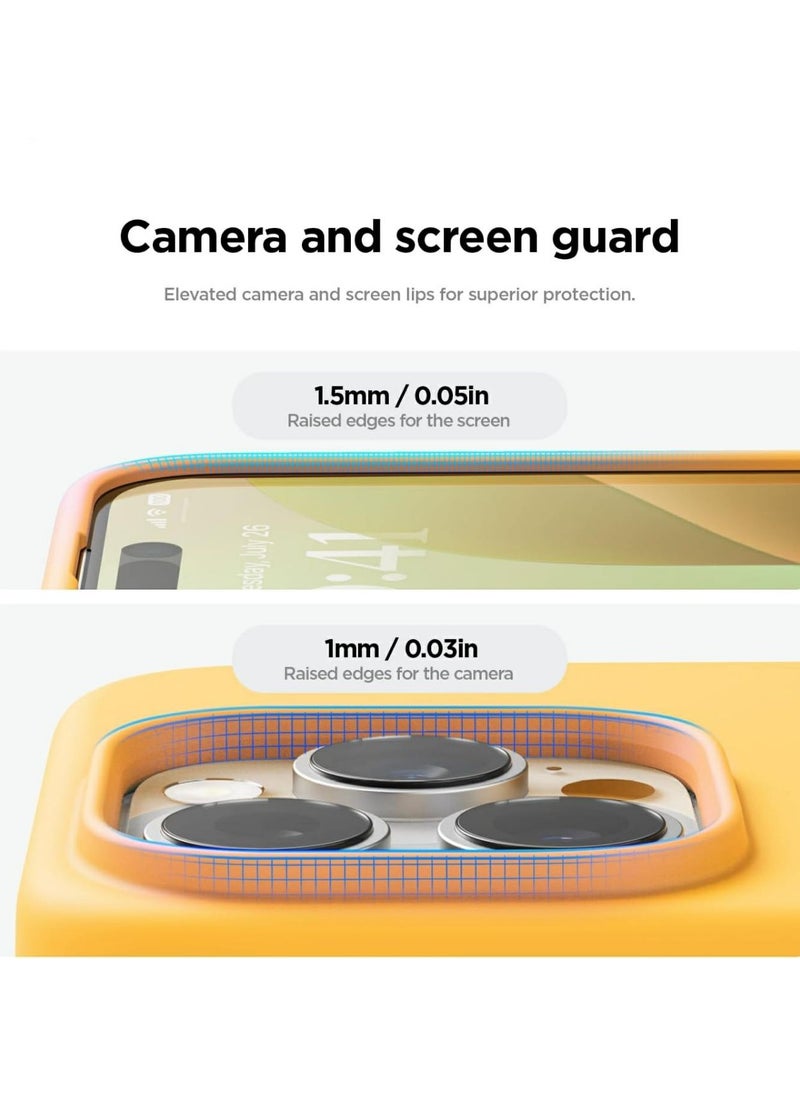 Silicone Case Compatible with iPhone 16 Pro Max, Slim Liquid Silicone Phone Case with 3-Layer Soft Rubber Shockproof TPU Lining (Yellow) - pzsku/Z7CB9CF54DC9E87AB51EBZ/45/_/1726333932/e34cef3f-c869-4f13-b265-330dcc502330