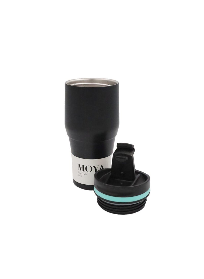 Moya "High Tide" 380ml Travel Coffee Mug Blue/Black - Image 4