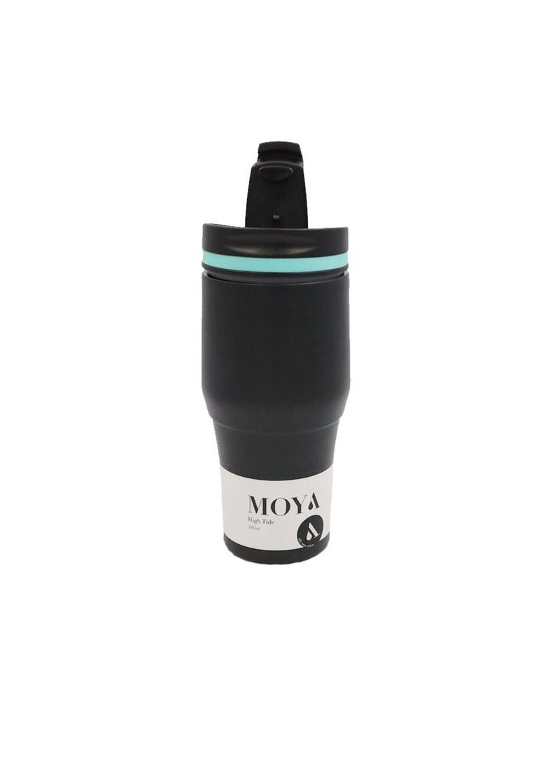 Moya "High Tide" 380ml Travel Coffee Mug Blue/Black - Image 3