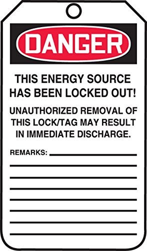 AccuformNMC Lockout Tags, Pack of 25, Do Not Operate, OSHA Compliant Tags, Tear & Water Resistant PF-Cardstock, 5.75"x 3.25", MLT400CTP, American Made Safety Tags, Signs, and Labels - Image 3