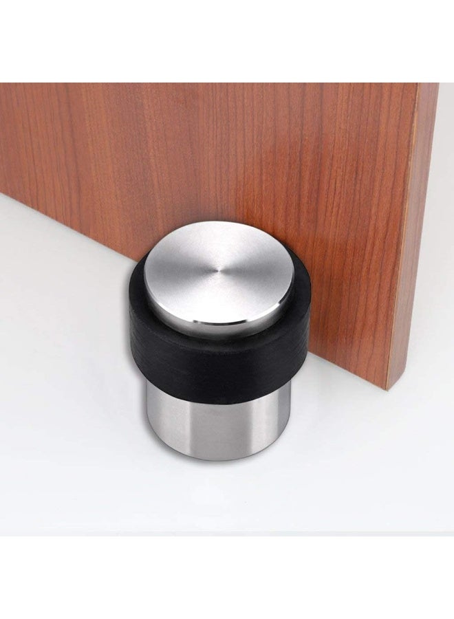 HASANAT ESSENTIALS Essentials Door Stopper Round Bumper Oval Solid Stop Down Bolt Rubber Absorbs shock Wide usage Cylindrical Half Round Oval Variations  - Image 1